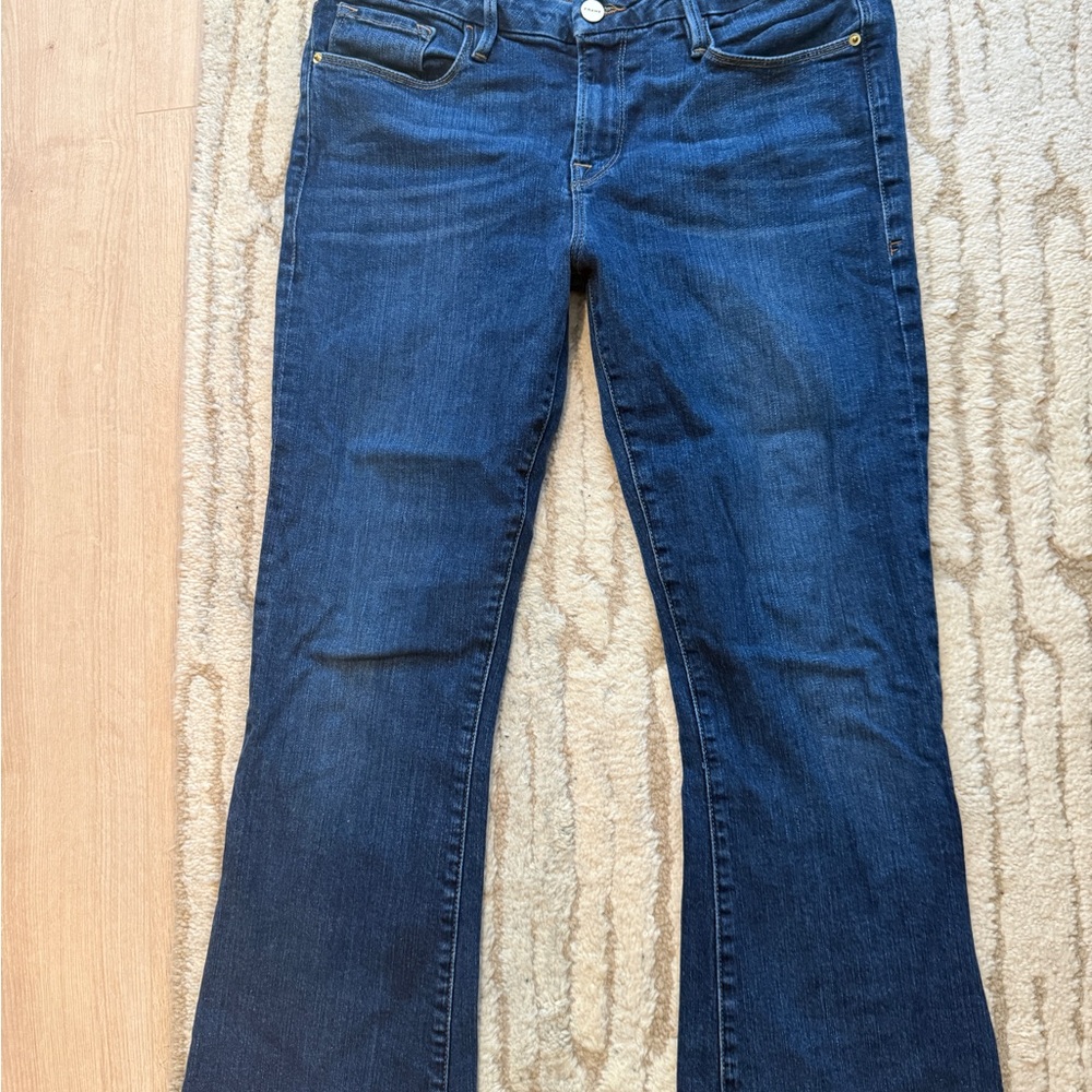 Frame Denim Dark Blue Flare Jeans